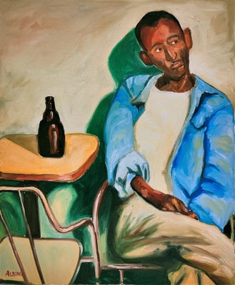 Feed 7. au caf 2 hst de coton 46x38cm